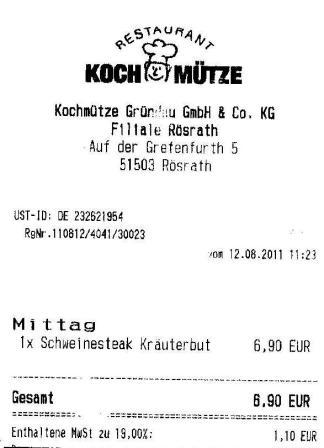 utib Hffner Kochmtze Restaurant